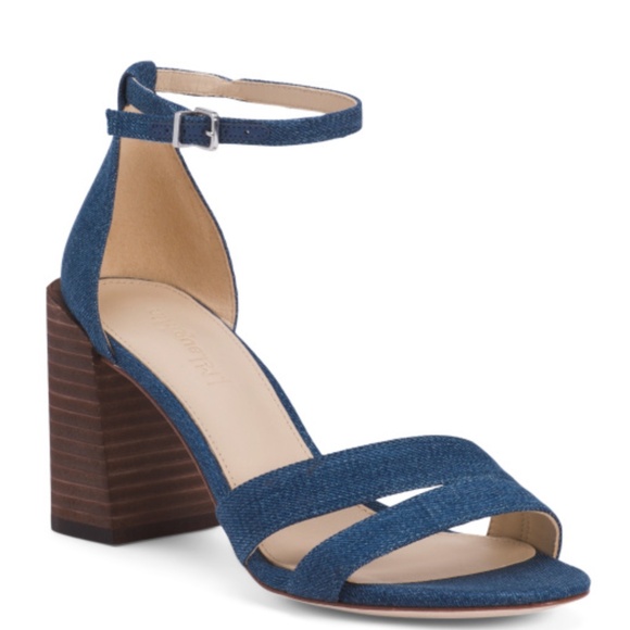 J. MCLAUGHLIN Shauna Heeled Sandals in Denim - Picture 1 of 2